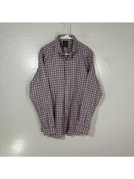 johnnie-O Other - Johnnie-O Top Shelf Peirce Shirt Mens Medium Pink Plaid Long Sleeve Button Up